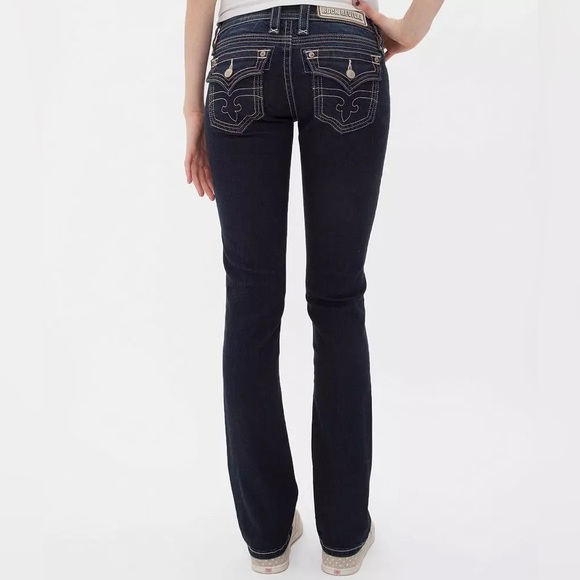 Rock Revival low rise medium wash straight jeans - Picture 2 of 10